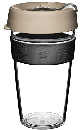 Coffee Cup from KeepCup Clear Edition Milk 454ml, Black