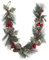 ATMOSPHERA CREATEUR D'INTERIEUR Weihnachtsgirlande Natur aus Holz Zweige rot 1 m