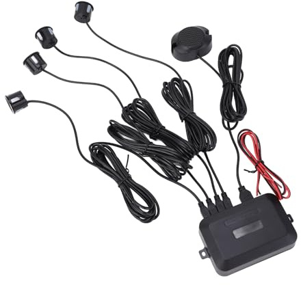 Car Parking Sensor Reversing Radar Kit, 12V Auto Radar System Car Vehicle Reverse Backup Sound Warning Sensor Parking Sensors