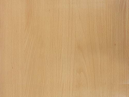 DecoMeister Klebefolie in Holzoptik Deko-Folie Holzdekor Holz-Maserung Selbstklebefolie Möbelfolie Holzfolie Selbstklebend Folie für Möbel nach Maß 90cm x 50cm Tirolbuche