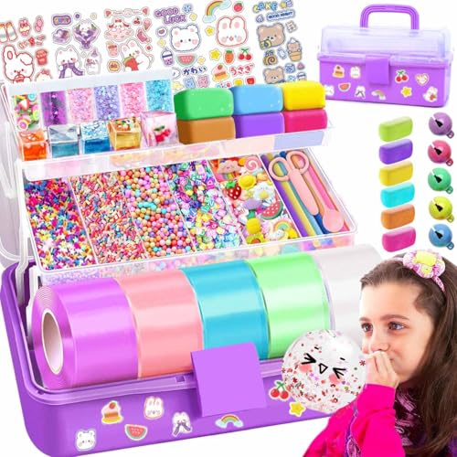 Jimcii Nano Tape Bubble Kit mit Lila Box, Squishy Making Maker Kit, Nano Tape Bubbles