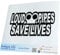 INDIGOS UG Aufkleber - Autoaufkleber - JDM - Die cut - Auto - 400x190 mm - loud Pipes save lives - schwarz - Heckscheibe - Heckscheibenaufkleber - Sticker - Tuning