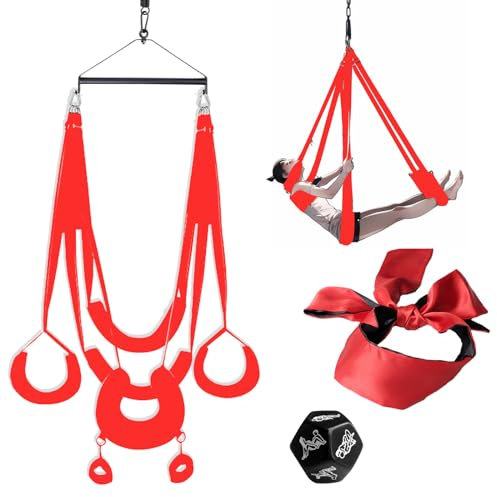 BDSMYOU Liebesschaukeln Schaukelhalterung Zubehör,Deluxe Liebesschaukel Sexschaukel für die Decke,BDSMs Spielzeug Hart Sex Möbel,Sex Spielzeug für die Paare,Love Swing Belastbar Bis 1100lbs