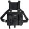 FAMKIT Brusttasche, taktische Brusttasche, Brusttasche, Schultertasche, funktionelle Brusttasche, für Streetwear, Workout, Radfahren, Wandern, Schwarz