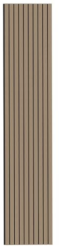 Tuda Grass Direct Luxury Acoustic Wall Series 2 Wide Slatted 3D Wood Veneer Panels - Walnut Sample