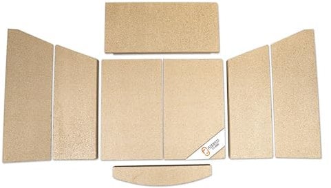 Feuerraumauskleidung - Passend für Hark 107** & weitere Kaminöfen Modelle inkl. Modellübersicht - für Verschiedene Kamin & Ofenmodelle - Kaminofenauskleidung aus Vermiculite - passgenau &