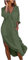Maxi Shirt Dresses for Women UK Cotton Linen Shift Dress Long Sleeve V Neck Dresses Button Neck Tunic Beach Dresses Loose Summer Long Dresses Lapel Ruffleh Office Casual Dresses