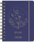 BRUNNEN Schülerkalender (2024/2025) „Moon Flower“, 1 Seite = 1 Tag, A6, 352 Seiten, blau