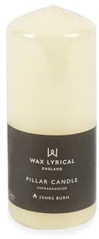 Wax Lyrical Unscented Pillar Candle 5X12CM Ivory