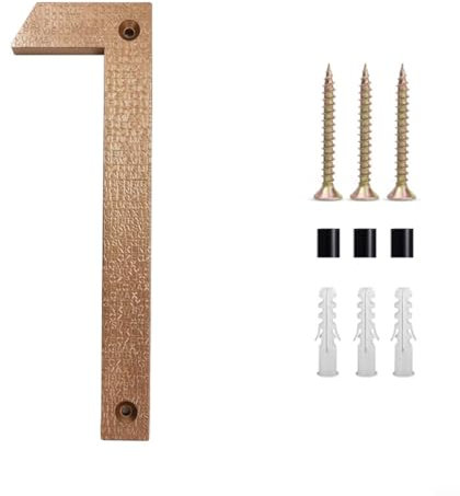 Hausnummer, 20,3 cm hoch und 1,27 cm dick, komplett mit Nägeln für Türen, Ziegel, Beton, Straßen- und Bauernhauswände (1)