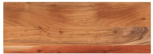 vidaXL Tischplatte, Holzplatte Rechteckig, Massivholzplatte für Bartisch Beistelltisch Esstisch, Ersatztischplatte, 80x40x3,8cm Akazienholz