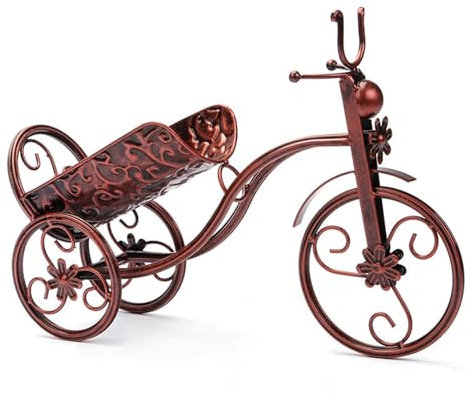 IMEITE Weinflaschenhalter Fahrrad Weinflaschenhalter Desktop Fahrrad Weinregal Freistehend Arbeitsplatte Flasche Weinflasche Aufbewahrung Metall Weinregale Arbeitsplatte