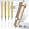 Premium Feinschnittklinge + Gehäuse, Ersatzklingen Kompatibel mit Cricut Explore Air/Air 2/Maker 3 (4 Cricut Messer), Gold