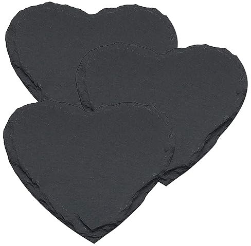 OFFSCH 3pezzi Piatto in Pietra Personalizzato Piatto in Roccia Per Bistecche Da Portata in Pietra Per Pizza Al Formaggio Vassoio Per Dessert Per Cibo Vassoio Per Cibo Articoli Per Casa