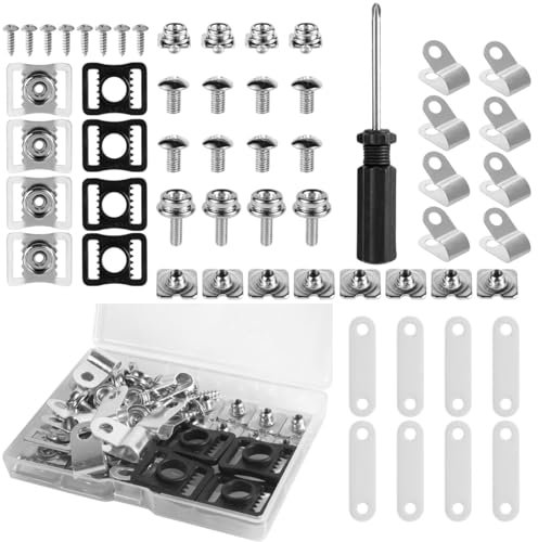 Hockey-Helm-Schrauben-Set, Hockey-Helm-Reparatur-Set,57X Clips Schrauben Hardware-Kit | Ersatzschraubenteile, Helmersatzteile für Hockeysportarten bei Jugendlichen und Erwachsenen