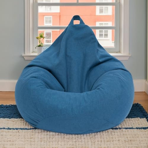 Beanbag Hülle Velours Gaming Stuhl Erwachsene Große Größe Waschbar Ohne Füllung Perfekt Für Wohnzimmer Büro Lounge,K,70 * 80cm