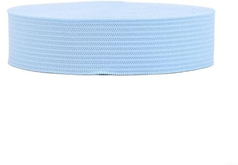 5 m lange elastische Bänder zum Nähen von Kleidungsstücken Gummibänder für Hosen und Bastelarbeiten (hellblau)
