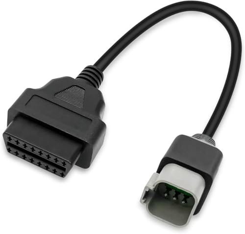 Alchiauto 6pin OBD-Motorradkabel, 6-poliger Diagnose-Motorradadapter, CAN OBD2 OBDII Diagnosestecker für BRP Moto ATV UTV Motorrad Fahrrad