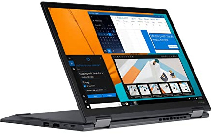 Lenovo ThinkPad X13 Yoga Gen 1 13,3 Zoll Touch Display Intel Core i5 10310U 256GB SSD Festplatte 16GB Speicher Windows 11 Pro Fingerprint & Stift Notebook Laptop (Generalüberholt)