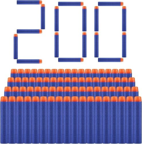Gaethra 200 Stück Darts Pfeile für Nerf, 7,2 cm Refill Darts Nachfüll Bullets Schaumstoff Darts s für Nerf N-Strike Elite Series Blasters Spielzeugpistole
