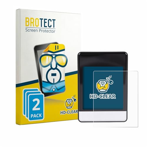 BROTECT 2 Stück Schutzfolie für Asixxsix Bike Computer Displayschutz Folie Made in Germany, Ultra-Klar