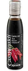 Casa Rinaldi - Creme mit Balsamico di Modena IGP, Geschmacklich mit Chili aromatisiert, Pikant und Intensiv, 150 ml Flasche