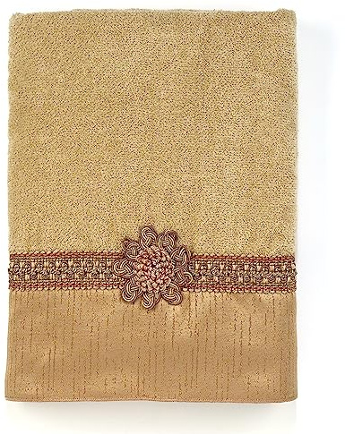 Avanti Linens - Bath Towel, Soft & Absorbent Cotton Towel (Braided Medallion Collection)