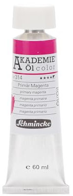Schmincke – AKADEMIE® Öl color, feine Künstler-Ölfarben, Primär Magenta, 41 314 011, 60 ml Tube, höchst lichtecht, Ölmalerei
