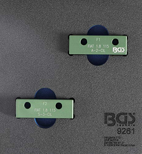 BGS 9261 | Werkstattwageneinlage 1/6: Nockenwellen-Arretierwerkzeug-Satz | für Fiat, Lancia 1.8l 115 PS | für Fiat Bravo/Brava/Marea 1800 16V | für Lancia Delta/Dedra 1800 16V