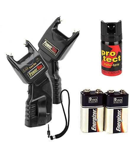 Elektroschocker 500.000 Volt inkl. Batterien & Pfefferspray - Mit PTB Zulassung