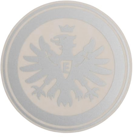 Eintracht Frankfurt Aufkleber - Logo silber - Sticker Ø 9 cm Autoaufkleber SGE