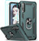 LeYi für Samsung Galaxy A50/A50s/A30s Hülle Handyhülle mit Panzerglas Schutzfolie (2 Stück), 360 Grad Ringhalter Cover TPU Stoßdämpfung Schutzhülle für Case Galaxy A50 Handy Hüllen Grün