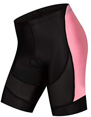 Weimostar Radhose Damen Fahrrad Gel Gepolsterte MTB Fahrradshorts Mountain Road Racing Strumpfhose Hose für Frauen Sommer Reiten Fahrradunterwäsche Pink XXL