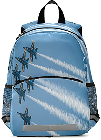 Kinderrucksack Jet Flugzeug Kindergarten Schultasche für Kleinkind Mädchen Jungen