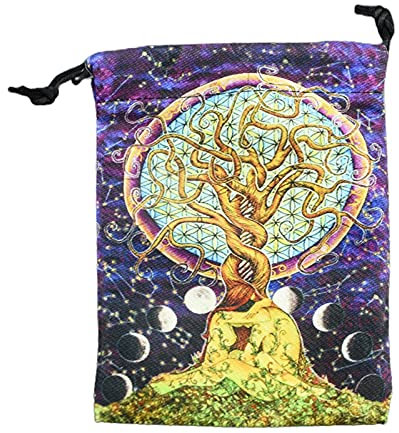 JINGLING Samtsäckchen Stoffbeutel Saeckchen Geschenk Beutelchen Hochzeit-Beutel Schmuck-Samtbeutel, Samt Tarot Rune Tasche Samt Kordelzug Tasche Tarot Tasche Bundle Samtbeutel Schmuckbeutel (01)