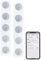 Callstel NFC-Aufkleber: 10er-Set NFC-Tag-Sticker, kompatibel mit iOS & Android, 504 Byte (Digitale NFC-Visitenkarten, NFC-Tag iPhone, Zutrittskontrolle)