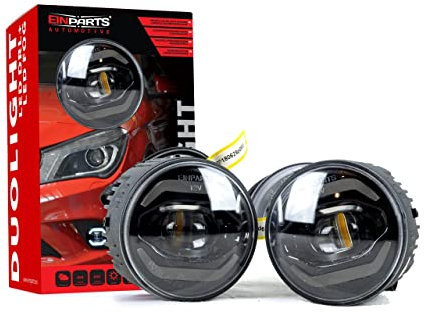 EINPARTS DUOLIGHT DL41 Satz Nebelscheinwerfer mit Kabelsatz mit Montagesatz Vorne Kompatibel mit NISSAN Qashqai II J11, J11