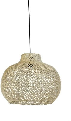 Light & Living Hängeleuchte Charita - Rattan - Ø46cm - Rund - Rattan - Hängelampe & Pendellampe - Lampe Wohnzimmer & Schlafzimmer - Pendelleuchte Esstisch