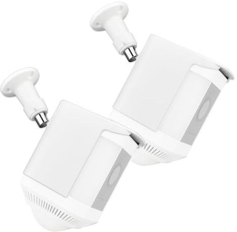 Prestantious Kunststoffabdeckung Schutzhülle für Ring Spotlight Cam Plus, Wandhalterung, Skin Cover Case für Kameraschutz vor Sonne/Regen/Staub, 2er-Pack, Weiß, Kamera nicht im Lieferumfang enthalten