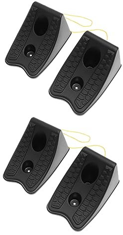 Holibanna 4pièces Support Antidérapant pour Roues De Voiture Butées De Stationnement Renforcé Bloc De Fixation pour Alignement De Pneus pour Ateliers Et Rampes