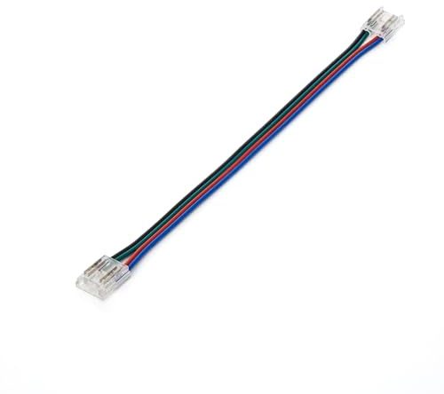 LEDKIA Verbinder Doppelt mit Kabel für LED-Streifen RGB/RGBIC COB 24V DC IP