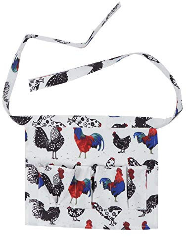 Cyrank Eier Sammel Schürze, Eier Sammeln Schürze, Eier Schürze Für Frische Eier, Mehrere Taschen Eier Sammeln Mit Schürze Haltbares Polyester-Ei Sammeln Für Hausfrau Bauernhaus Küche(M)