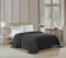 Beatrice Home Fashions Medallion Chenille-Tagesdecke, Doppelbett, Anthrazit