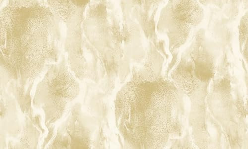 Galerie Opulence Collection Cream/Gold Italian Marble Effect Vinyl on Non-Woven Matte Wallpaper Roll Double Width