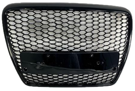 byjgs Frontstoßstange Radiator Kühlergrille für Audi A6 RS6 C6 2005-2011, Auto Frontstoßstangengrill Kratzfest Front Bumper Grille Grill,B