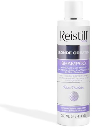 Restill Blond Creator Anti-Yellow Shampoo – Farbauffrischendes Anti-Yellow Shampoo für blondiertes, natürlich blondes und graues Haar – Haarshampoo mit Beta-Carotin, Vitamin C und E – 250 ml