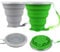 ddLUCK 2 Pcs Tasse Pliable en Silicone, 320ml Gobelet Retractable de Voyage, Flexible Reutilisable Portable Camping Pliable Cup, Pliant Mug Pour Pique-Nique, RandonnéE, Fitness en Plein Air