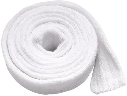 JIHUOO 180 cm Bademantelgürtel, Ersatz-Frottee-Baumwolle, Bademantel, Gürtel, Pyjama, Taillengürtel, weiß, Hotelmantel, Gürtel für Damen und Herren, weiß, 1.8m long