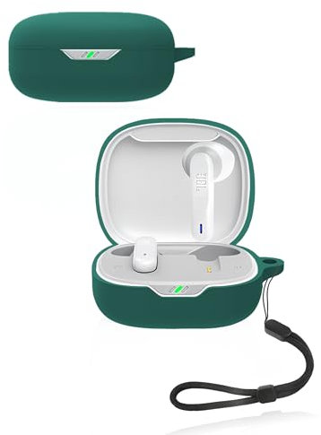 Protective cover for JBL Wave Flex 2 In-Ear Wireless Earphone,Soft Silicone Case with Waterproof, Shockproof & Scratch-resistant,ideal for Daily Protection,Green