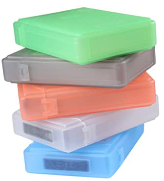OSALADI 5pcs Hard Drive Caddy Plastic Electronics Case Hard Drive Protector Gadget Storage Box Grey